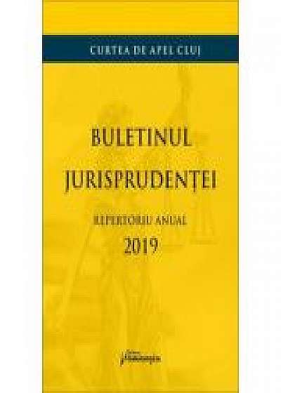 Coperta cărții Buletinul jurisprudentei. Repertoriul anual 2019