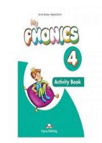 Coperta cărții Curs limba engleza My Phonics 4 Caiet cu App, Virginia Evans