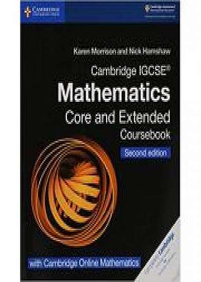 Cambridge IGCSE® Mathematics Coursebook Core and Extended Second Edition with Cambridge Online Mathematics (2 Years), Nick Hamshaw