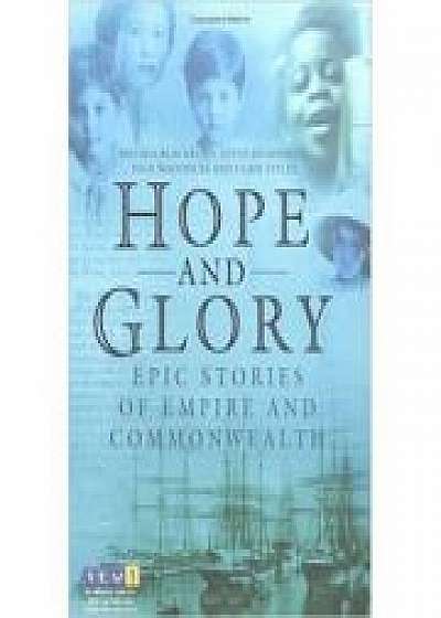Coperta cărții Hope and Glory. Epic Stories of Empire and Commonwealth, Steve Humphries de Melissa Blackburn