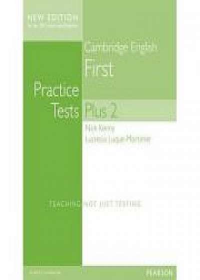 Cambridge First Volume 2 Practice Tests Plus New Edition Students' Book without Key