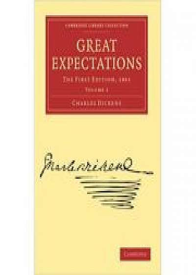Coperta cărții Great Expectations: The First Edition, 1861