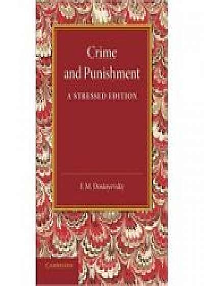Coperta cărții Crime and Punishment: A Stressed Edition de Fyodor Dostoyevsky