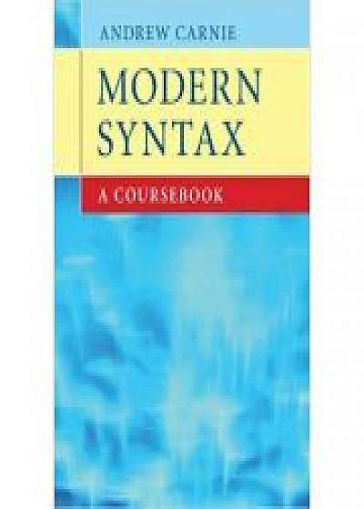 Coperta cărții Modern Syntax: A Coursebook