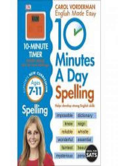 Coperta cărții 10 Minutes A Day Spelling Ages 7-11 Key Stage 2