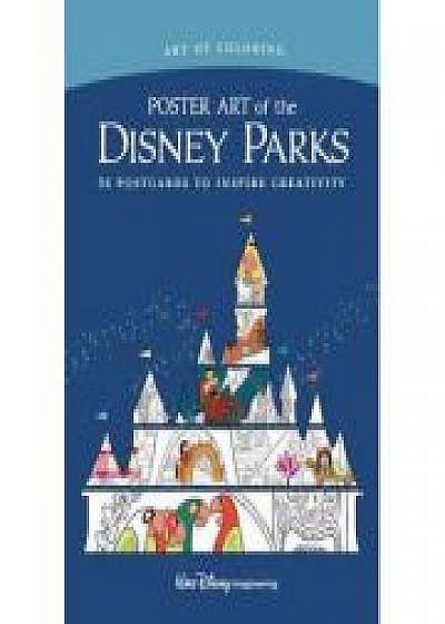 Art Of Coloring: Poster Art Of The Disney Parks: 36 Postcards to Inspire Creativity