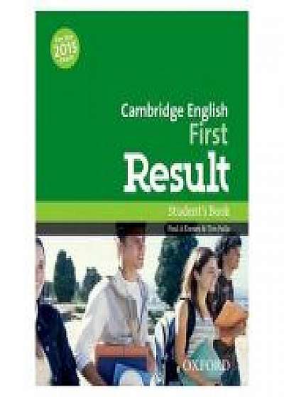 Cambridge English: First Result: Student's Book: Fully updated for the revised 2015 exam, Tim Falla