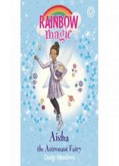 Coperta cărții Rainbow Magic: Aisha the Astronaut Fairy