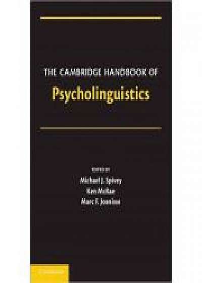 Coperta cărții The Cambridge Handbook of Psycholinguistics, Ken McRae, Marc Joanisse