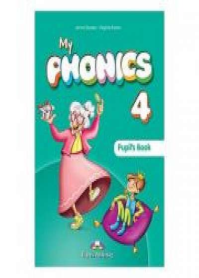 Coperta cărții Curs limba engleza My Phonics 4 Manual cu Cross-platform App, Virginia Evans