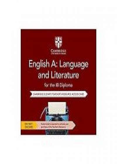 English A: Language and Literature for the IB Diploma Cambridge Elevate Teacher's Resource Access Card, Tim Pruzinsky