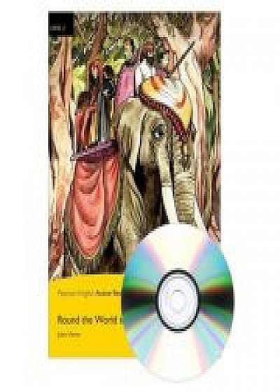 Coperta cărții English Active Readers Level 2. Round the World in 80 Days Book + CD