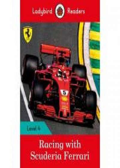 Coperta cărții Racing with Scuderia Ferrari. Ladybird Readers Level 4