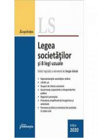 Legea societatilor si 8 legi uzuale. Actualizata 23 septembrie 2020