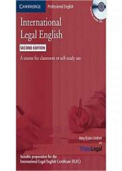 International Legal English Student's Book with Audio CDs (3): A Course for Classroom or Self-study Use