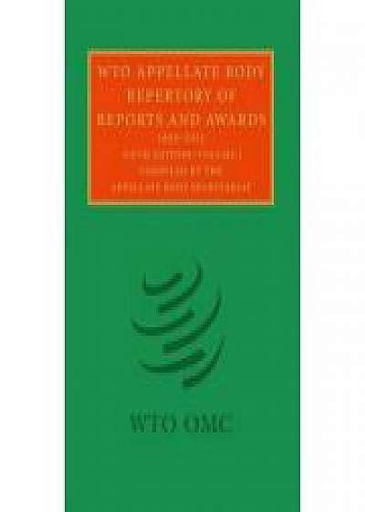 Coperta cărții WTO Appellate Body Repertory of Reports and Awards 2 Volume Hardback Set: 1995–2013