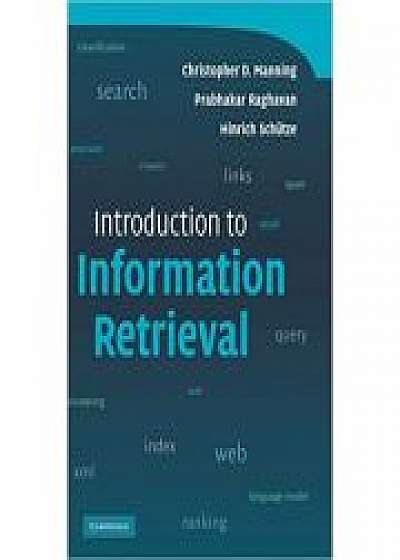 Coperta cărții Introduction to Information Retrieval, Prabhakar Raghavan, Hinrich Schutze
