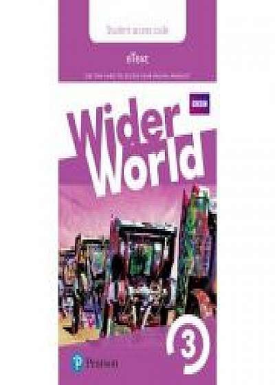Coperta cărții Wider World Level 3 Students' eText Access Card