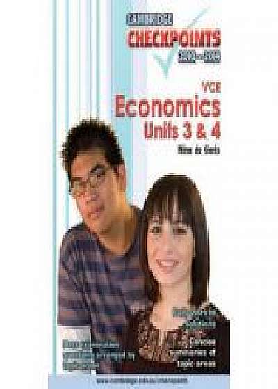 Coperta cărții Cambridge Checkpoints VCE Economics Units 3 and 4 2010-2014 - Nina de Garis