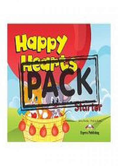 Curs limba engleza Happy Hearts Starter Manualul Elevului cu Stickers si Press Outs, Virginia Evans