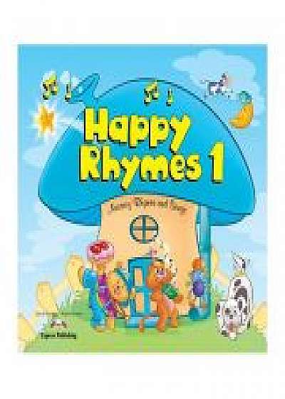 Coperta cărții Curs limba engleza Happy Rhymes 1 Carte uriasa, Virginia Evans