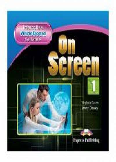 Coperta cărții Curs limba engleza On Screen 1 Soft pentru tabla interactiva, Virginia Evans