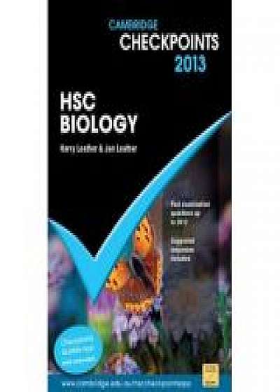 Coperta cărții Cambridge Checkpoints HSC Biology 2013, Jan Leather de Harry Leather