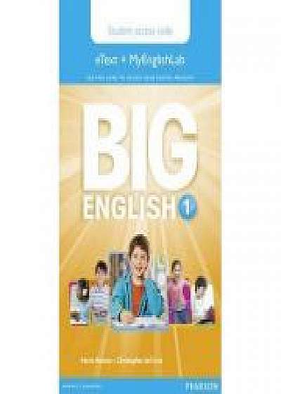 Coperta cărții Big English 1 Pupil's eText and MEL Access Code