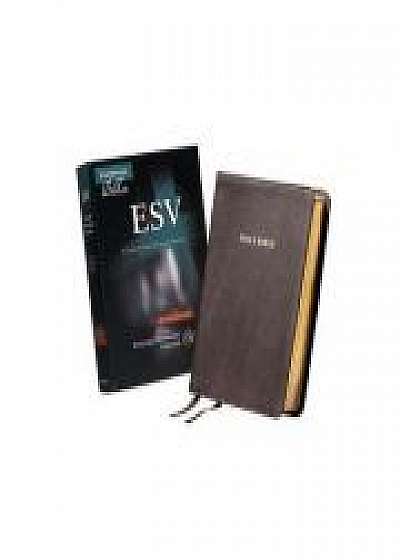 ESV Clarion Reference Bible, Brown Calfskin Leather