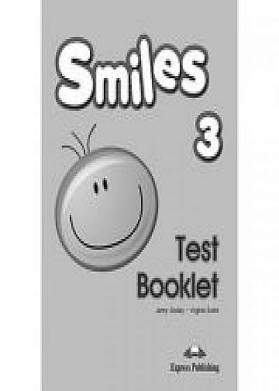 Coperta cărții Curs Limba Engleza Smiles 3 Teste, Virginia Evans