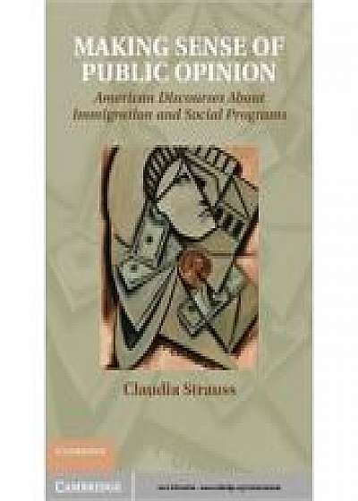 Making Sense of Public Opinion: American Discourses about Immigration and Social Programs