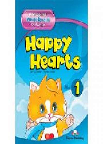 Curs limba engleza Happy Hearts 1 Software pentru tabla interactiva, Virginia Evans