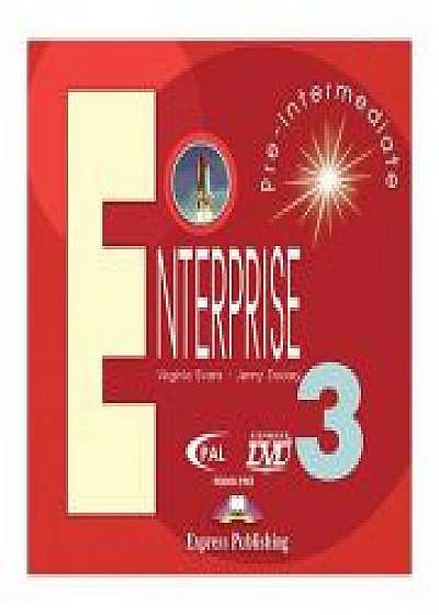 Coperta cărții Curs limba engleza Enterprise 3 DVD, Jenny Dooley de Virginia Evans