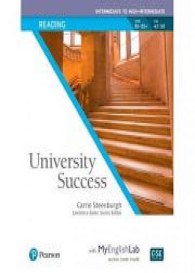 Coperta cărții University Success Intermediate Reading Student Book with MyEnglishLab - Carrie Steenburgh, Lawrence Zwier