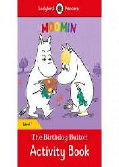 Coperta cărții Moomin. The Birthday Button Activity Book