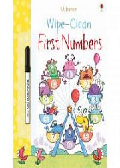 Wipe-clean first numbers