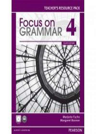 Focus on Grammar 4 Teacher's Resource Pack with CD-ROM, 4th Edition