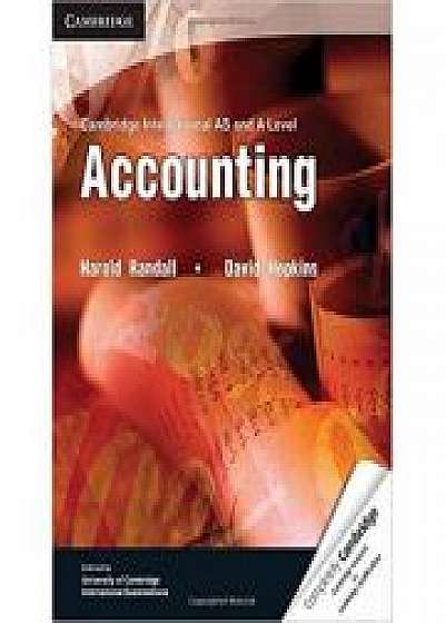 Coperta cărții Cambridge International AS and A Level Accounting Textbook, David Hopkins