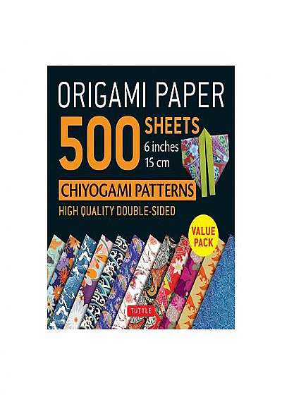 Origami Paper 500 Sheets Chiyogami Designs 6" 15cm: Tuttle Origami Paper: High-Quality Origami Sheets Printed with 12 Different Designs: Instructions