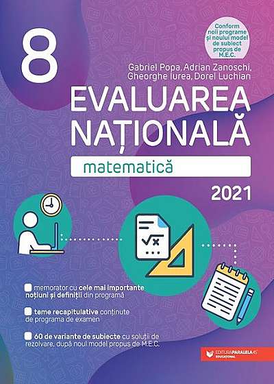 Evaluarea Naţională 2021. Matematică. Clasa a VIII-a.
