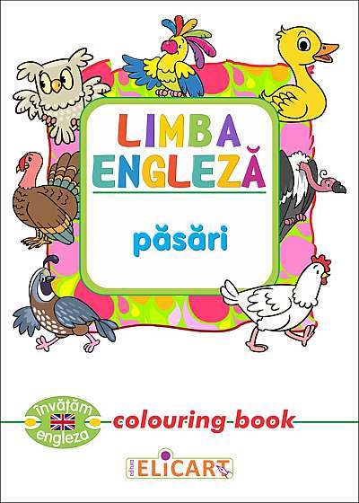 Coperta cărții Limba engleza - Pasari (colouring book)