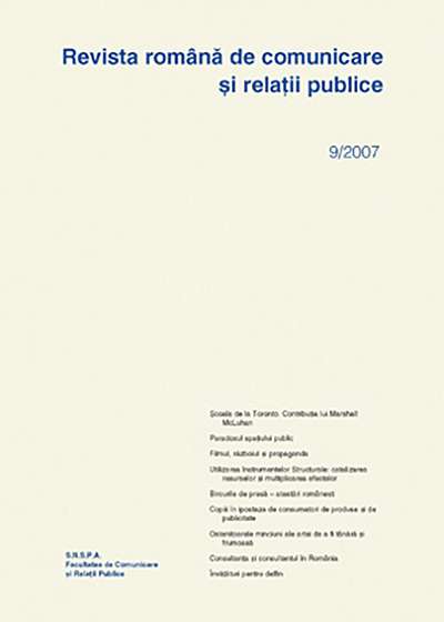 Revista romana de comunicare si relatii publice nr. 9 / 2007
