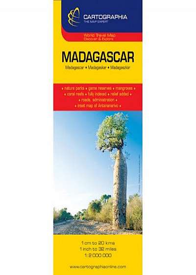 Harta rutiera Madagascar 1:2.000.000