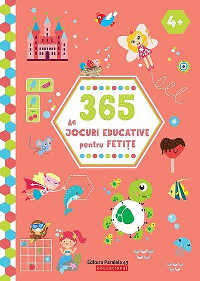 365 de jocuri educative pentru fetițe (4 ani +)
