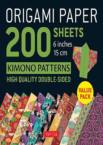 Origami Paper 200 sheets Kimono Patterns 6 inch (15 cm)
