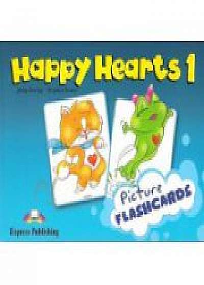 Coperta cărții Happy Hearts 1, Picture flashcards (Curs de limba engleza pentru prescolari)