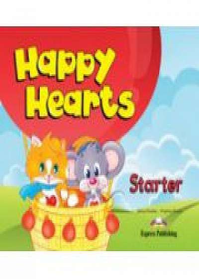 Happy Hearts, Starter, Pupils Pack (Curs de limba engleza pentru prescolari cu multirom si fise de lucru )