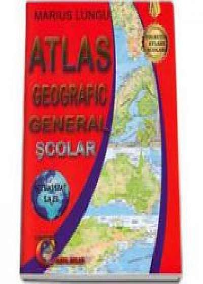 Atlas geografic general scolar. Actualizat la zi- Marius Lungu