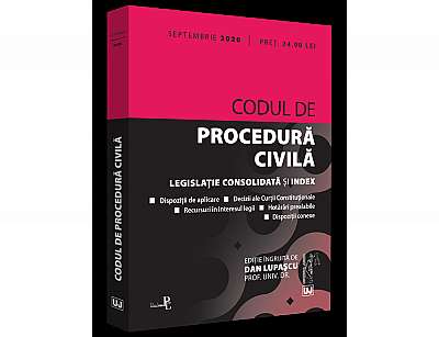 Codul de procedura civila: septembrie 2020