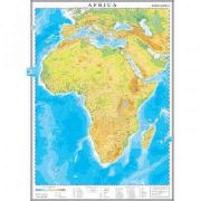 Africa. Harta fizica 1000x1400 mm (GHC16F)
